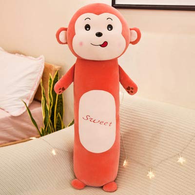 MEDFL 50-110 cm créatif Mignon Cadeau de noël Singe Long Corps Oreiller en Peluche poupée Singe poupée Enfants Vacances Cadeau d'anniversaire 70 cm Singe
