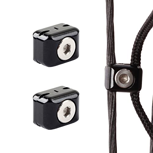 Fenjaner Archery 2 Pcs Compound Bow Fastener Buckle For Drop Away Arrow Rest Clip Clamps Archery Accessories Metal Black Fastener (Black) #TOP22