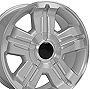 OE Wheels LLC 18 inch Rim Fits Chevy Silverado Z71 Wheel CV88 18x8 Silver Wheel Hollander 5300