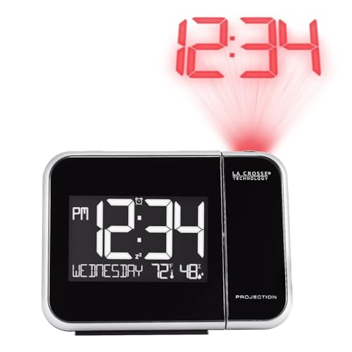 La Crosse Technology Projection Alarm Clock with Indoor Temperature and Humidity (616-1412) - Thumbnail 2