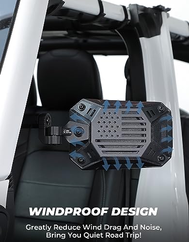JOYTUTUS Mirrors Doors Off Compatible with 2018-2023 Wrangler JL/JLU & Gladiator JT, JL Side Mirrors with Ball Adapter, Wider View No Vibrate & Wobble (NOT FIT 2024-2026 Wrangler & Gladiator JT)