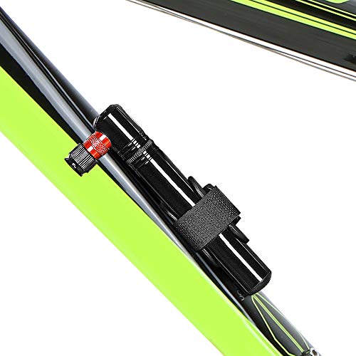 Bomba de bicicleta, Romacci Minibomba de 120 PSI com suporte de montagem se encaixa nas válvulas Pre