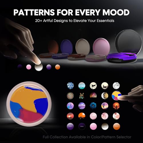 Image of Serfeymi Small Pill Case for Purse, Unique Artistic Patterns Travel Pill Box with 3 Compartments, Portable Mini Pill Organizer for Pocket, Decorative Pill Container for Purse - White(Color)