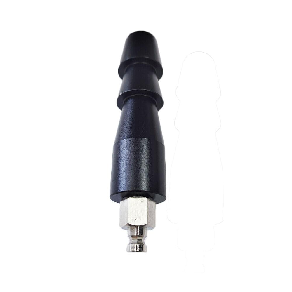 FUZIDDN Extension Rod For Reciprocating Tools – 9.7" Stainless Steel With Vac-U-Lock & 1/4" NPT Quick Connector