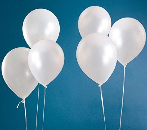 100Pcs Balloons White Latex - 10" White Balloons - Helium White Balloons For Wedding Birthday Party Festival New Year's Day Decorations #TOP4