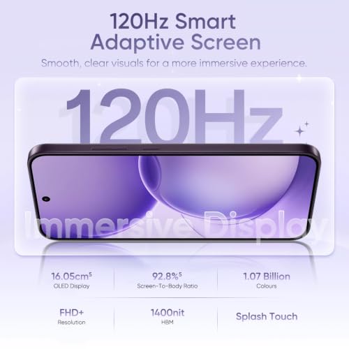 Image of OPPO Reno16C 5G Smartphone 8GB+256GB Violet with No Cost EMI