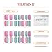Heyhae Semi Cured Gel Nail Strips | No LED Lamp Needed | Pink, Rainbow | Easy Apply & Remove, Salon Quality | Includes 28 Strips, 2 Prep Pads, Nail File & Wooden stick - Hey, You're My Muse