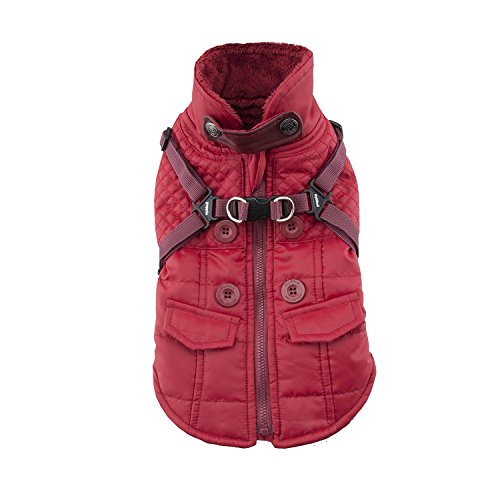 Puppia PAQD-VT1463 Wilkes, Wintermantel, M, rot
