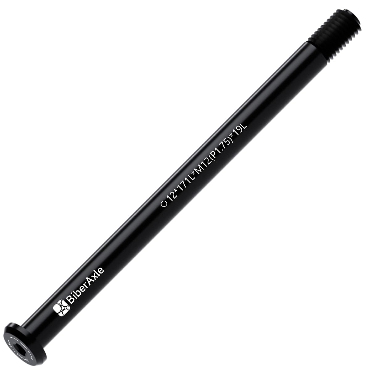 Axes enfichables de 12 mm pour fourches de vélo et cadre de vélo arrière, VTT et vélos de route Axe adaptateur de moyeu en alliage d'aluminium, pas de filetage : 1,75 mm, longueur : 122 / 166 / 171 /