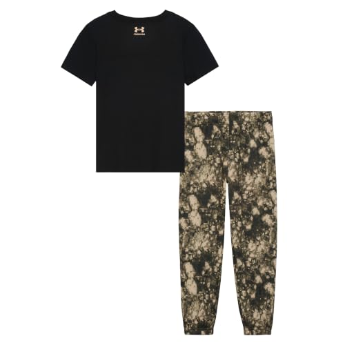 Image of Under Armour Boys' 2-Piece Short Sleeve T-Shirt and Pants Set, Outdoor Collection