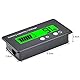 VOKTTA Batterie Messgerät Meter mit Alarm DC 12V 24V 36V 48V 60V 72V 84V Front-Einstelltaste LCD-Display hintergrundbeleuchtet Batterie Kapazität Spannung Voltmeter Monitor(Grün)