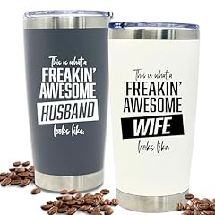 Husband and Wife 20 oz Tumbler Gift Set