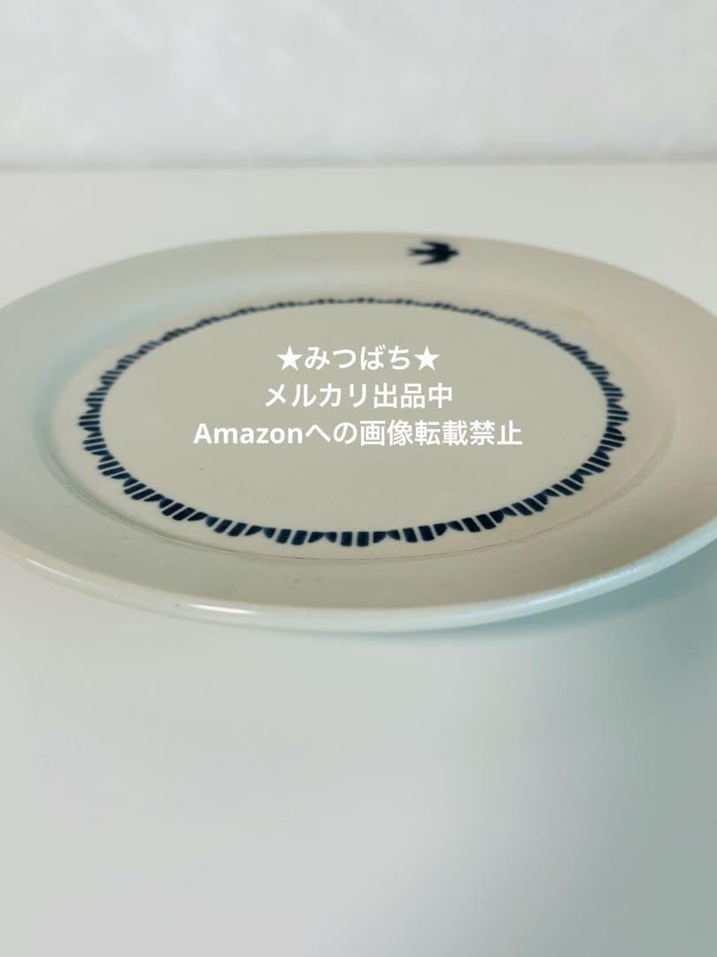 Amazon.co.jp: 東峯未央 ツバメ つばめ 燕 皿 食器 器 益子焼 陶器市 
