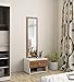MAMTA DECORATION Engineered Wood Dressing Table with Mirror and Storage Wooden Make-Up Vanity Table for Bedroom Living Room Home (Natural Finish)