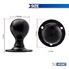 XFORT Smithy's Range Black Antique Ball Shaped Mortice Door Knob Door Handle Set, Cast Iron Round Door Handles, Traditional Door Knobs for Interior Wooden Doors. #5