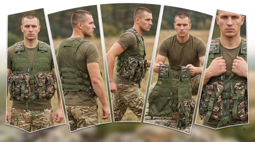 Image of Azad tactical vest for ary with stuff oragnizer and poches