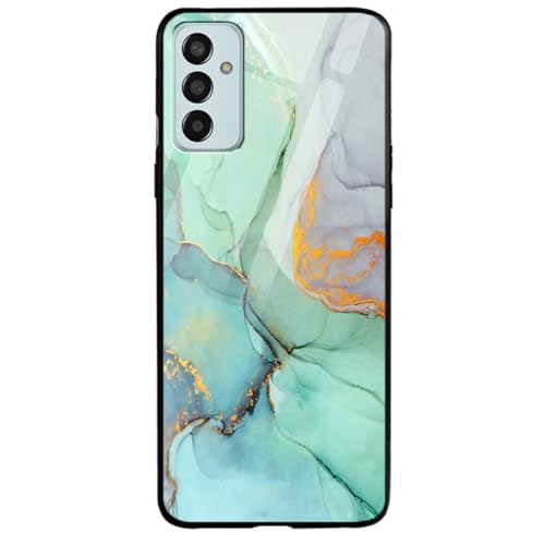 Image of COLORflow Back Cover Compatible with Samsung Galaxy F13 / M13 4G | Green Marble | Shockproof TPU Bumper Cover with Camera Protection Back Cover