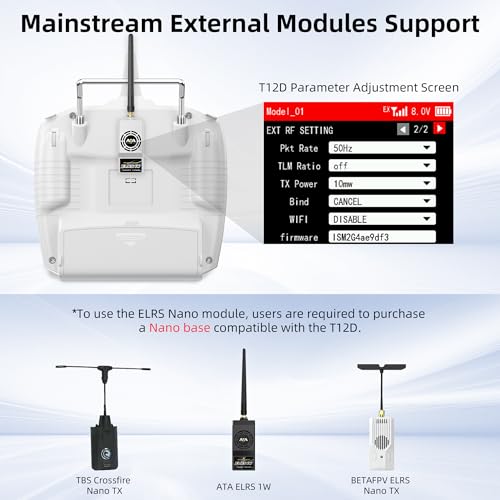 Radiolink T12D 12-Channel ELRS 2.4GHz RC Transmitter & R12F Receiver (Mode 2)