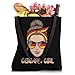 German Girl Germany Flag Sunglasses Messy Bun Hair Tote Bag