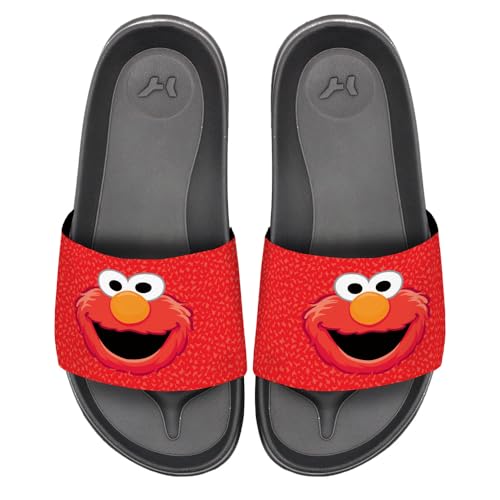 Popfunk Sesame Street Elmo Face Unisex Adult Slides Sandals Officially Licensed Hypd Slydr Switch™