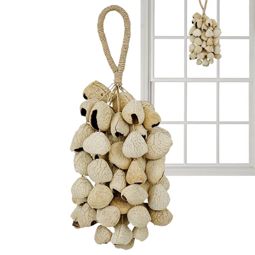 ナチュラルハンドシェーカー | ハンドメイド リラックス 振り子 | メディテーション楽器 ガラガラ | 寝室 バルコニー スタジオ ガーデン 屋外 男女 用