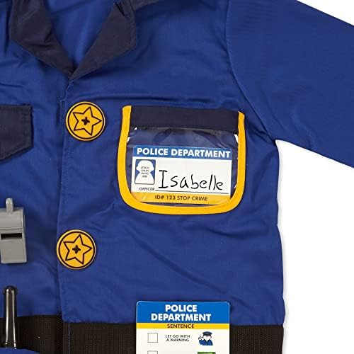 Melissa and Doug Police Officer Role Play Costume Dress-Up Set (8 Pieces) 3 4174N1JaBfL. AC