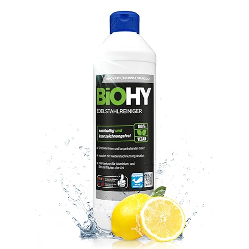 BiOHY Edelstahlreiniger Küche Edelstahlpflege Politur (500 ml)