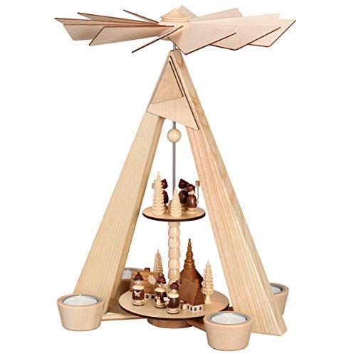 Pyramide de table Seiffen en bois avec chorale Kurrende 36cm