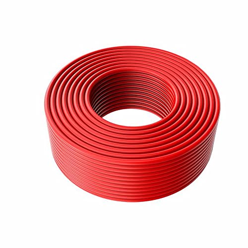 Image of Kofelec Solar Cable PV Cable, Solar Panel Photovoltaic Wire, Double Insulated Single Cable 6mm² (10AWG), 20m, Red, TUV (6mm² 20M, Red)