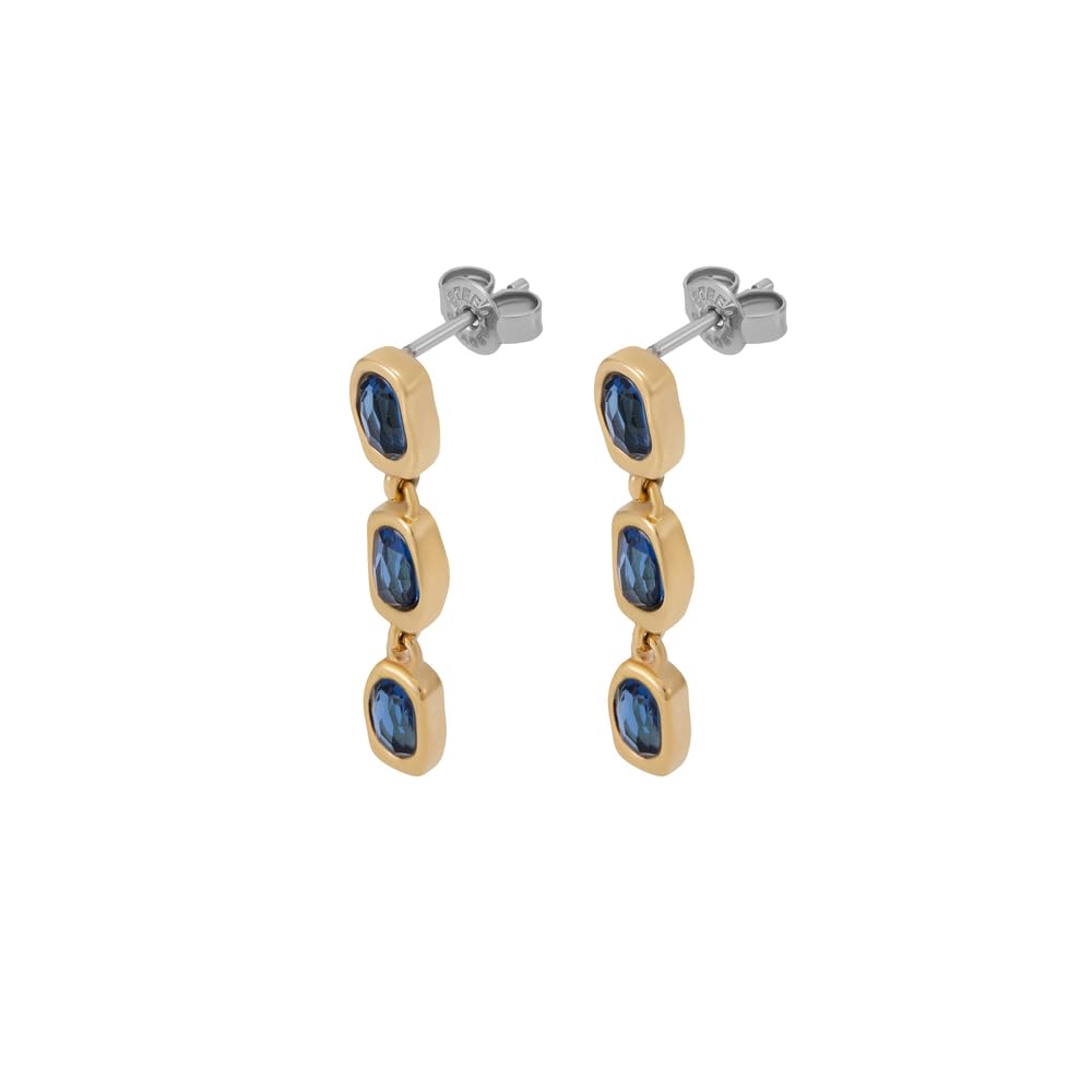 Skagen Women's Stainless Steel Push Back Earrings Haselnuss,Length: 10MM, Height: 9.7MM