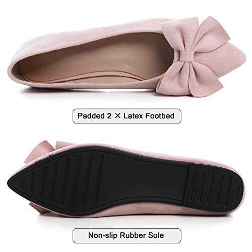 Image of Dear Time Women's Ballet Flats Dress Ballet Shoes Slip on for Office Work Comfortable Shoes