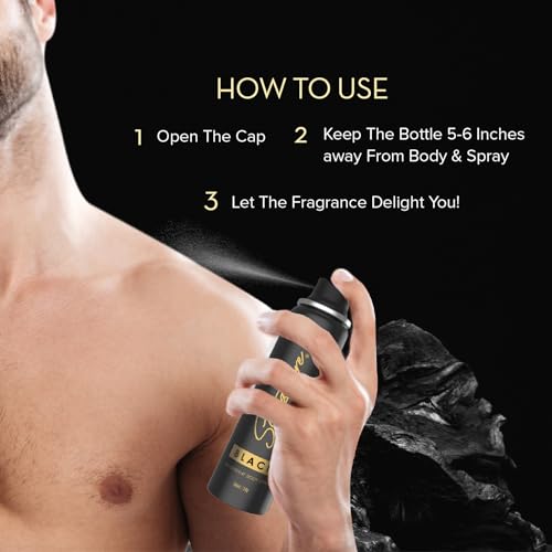 Image of Signature Black Deodorant Floral Aromatic Long Lasting Fragrance for Women Combo Pack of 2 (70 ml x 2)