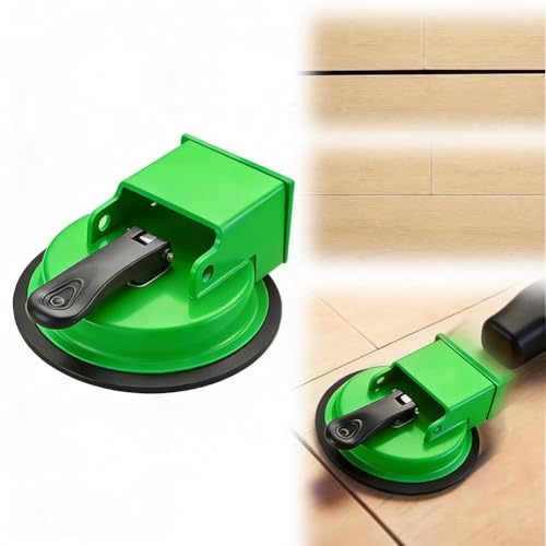 Floor Gap Fixer Tool, 2026 Upgraded Heavy Duty Floor Gap Fixer Suction Cup Tool, Adjustable Height Setter &amp; Countertop Leveling Tools for Vinyl, Wood, Laminate Floors (Green)