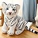 Oujppc Peluche Tigre De Sibérie, Peluches Tigre, Poupée Peluche Animaux, pour Adultes Enfants Cadeau Chambre Décoration, 27Cm