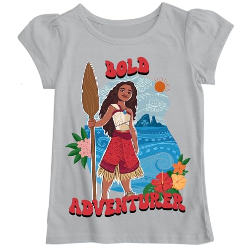 T-shirt Moana 2 à manches courtes pour fille taille 2 ans à 16 ans