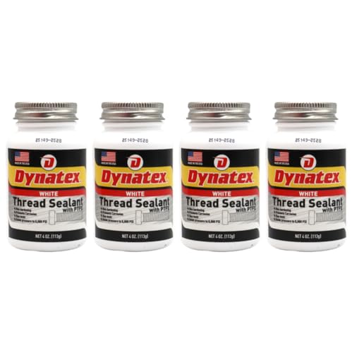 Dynatex Thread Sealant with PTFE 4 oz Bottle (4 Pack)