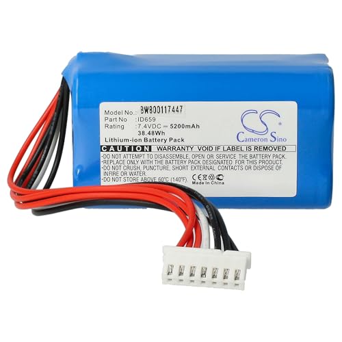 vhbw Li Ion batterie 5200mAh 7.4V pour haut parleurs enceintes comme Sony ID659 - vue 10