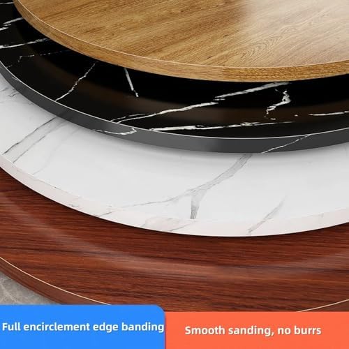 Solid Wood Round Dining Table Top - 60cm Teak Countertop for Coffee Table, Garden Table, Dining Table - Smooth Finish, Durable & Stylish Design