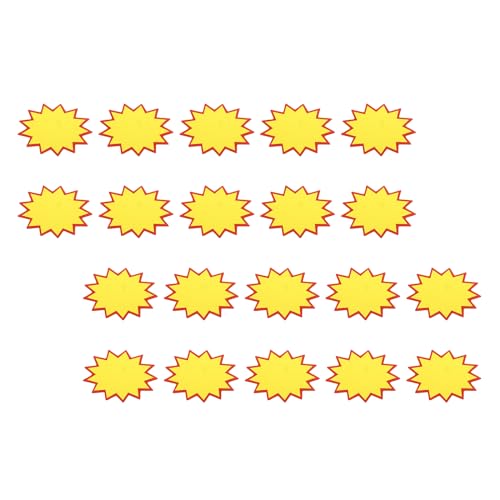 Étiquettes en papier pour magasin de détail jaunes 5,1x7,1 cm uxcell x200