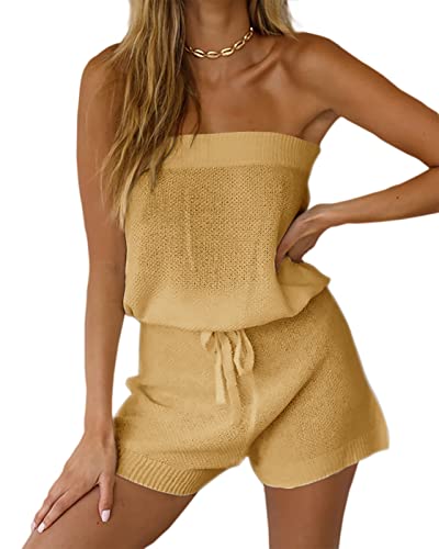 Chang Yun Womens Summer Jumpsuits Off Shoulder Romper Two Piece Outfits
