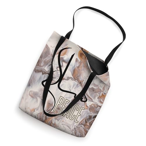 Bolso tote artístico con caligrafía árabe que significa paz, para musulmanes miniatura 2
