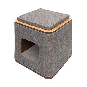 Catit 52091 Vesper Katzenmöbel Cubo, grau, 42.5×42.5×47.5 cm (1er Pack)