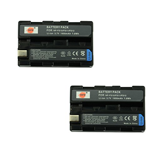 DSTE® 2x NP-FS10 Li-ion Batería para Sony NP-F10, NP-FS10, NP-FS11, NP-FS12 and Sony Cyber-shot DSC-F505, DSC-F55, DSC-F55, DSC-P1, DSC-P20, DSC-P30, DSC-P50, CCD-CR1, CCD-CR5, DCR-PC1, DCR-PC2, DCR-PC3, DCR-PC4, DCR-PC5, DCR-TRV1VE