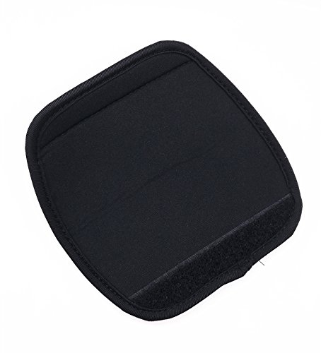 Pack Of 4 Pcs Comfort Neoprene Luggage Handle Wraps Grip Handle Identifiers Handle Cover For Travel Bag Luggage Suitcase Stroller (Black) #TOP2
