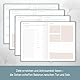 paper&you® Work & Life Wochenplaner ohne Datum A5 Blue Ginkgo undatierter Kalender zur Achtsamkeit & Selbstorganisation, Planer undatiert, Dankbarkeitstagebuch - nachhaltig & klimafreundlich