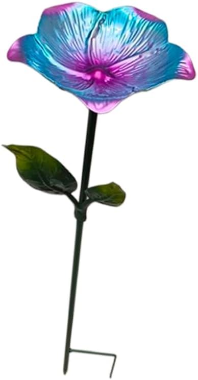 Flower Shape Watering Station Garden Bird Bath Bowls Patios Decoration