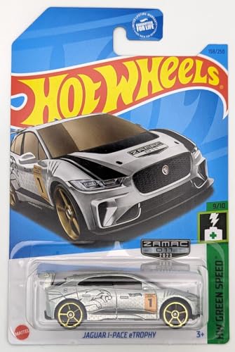 Hot Wheels Jaguar i-Pace eTrophy, HW Green Speed 9/10 miniatura 1
