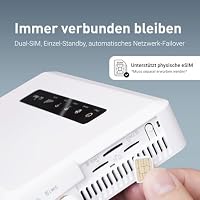 GL.iNet GL-X3000 (Spitz AX) 5G Router SIM Karte Wi-Fi 6, Mobiler WLAN Router SIM Karte 5G LTE, AX Dual-SIM Gigacube Netzwerkgeräte, VPN, OpenWrt, Secure Cellular Router for Office, Retail, Events – Ansicht 3