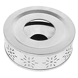 ULTECHNOVO Teekannenwärmer Aus Edelstahl Tragbarer Kaffeetassenwärmer Teelichtwärmer Für Tee Und Kaffee Kompakt Und Sicher Für Schreibtisch Oder Reisen