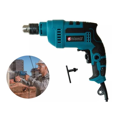 Furadeira Auto Reverso de Impacto Parafusadeira Drill 10mm 850w (110, Volts)
